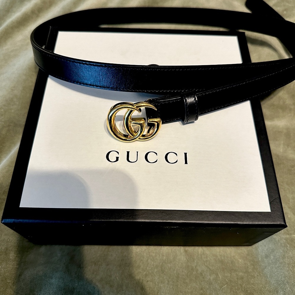 GG Marmo t belt. Gucci Marmont belt NWOT